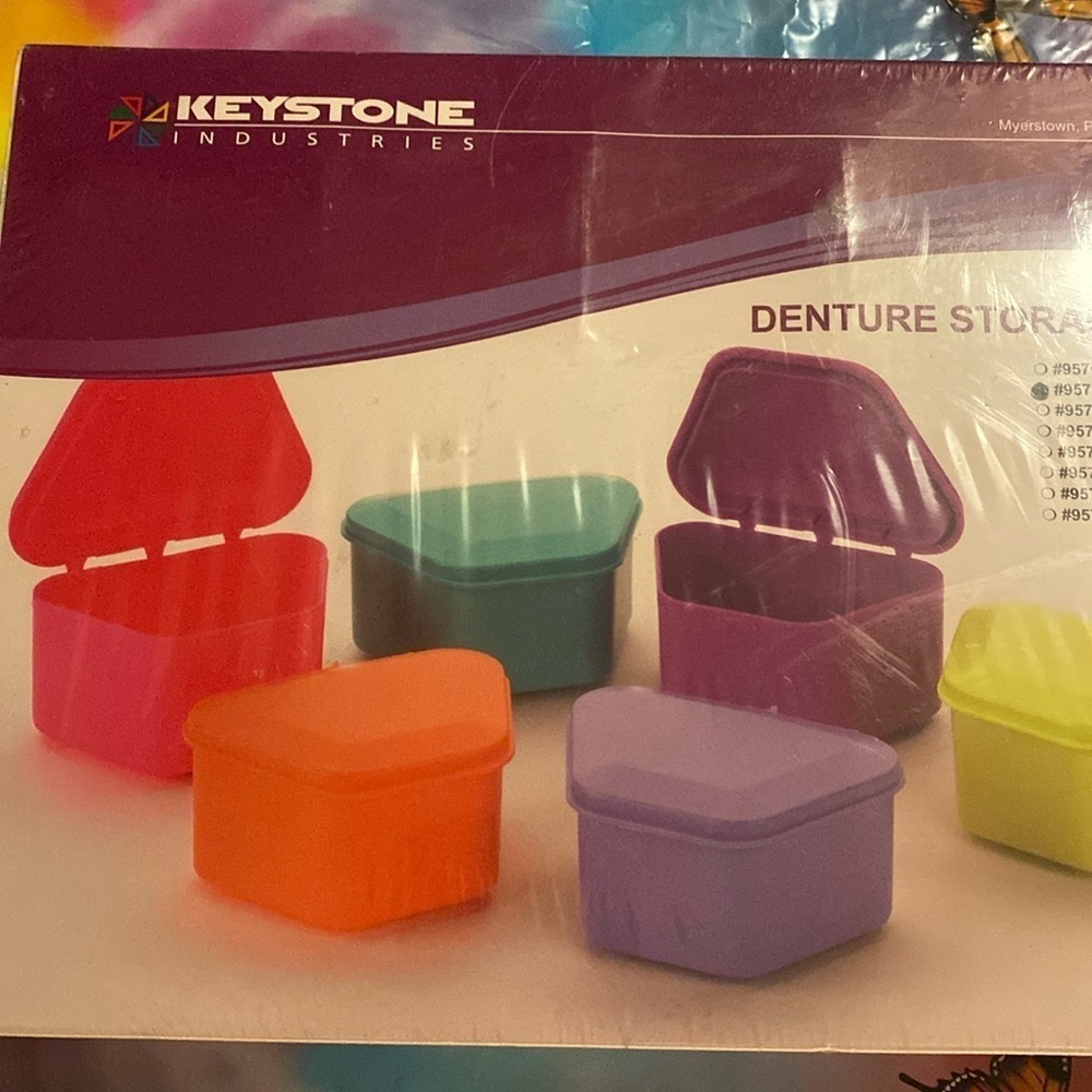Denture Storage Box NIB Oral Health Denture Care
